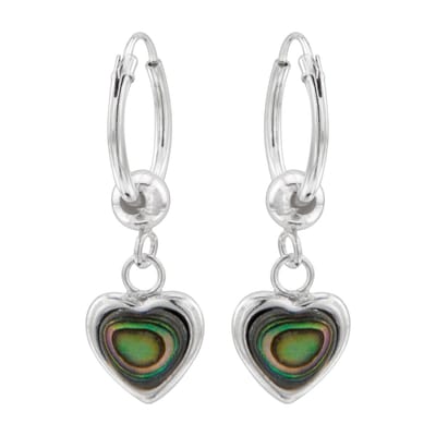 WeLoveSilver - zilveren oorhangers - abalone - luxe verpakking