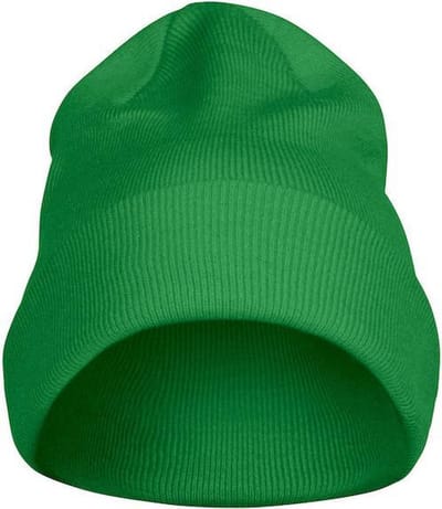 Printer Beanie - Muts - Unisex - dames - heren - groen - one size - skimuts