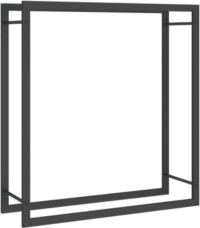 Houtopslag Rek 80x28x86 cm - Stalen Houthouder voor Open Haard