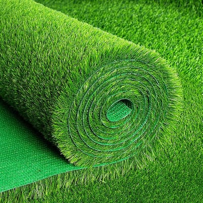 Kunstgras Tapijt - Nep Gras Veld - Balkon Terras Decoratie - Zacht Slijtvast Materiaal - 20 mm Stapelhoog - Groen