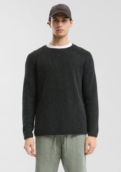 Gehaakt Washed Mesh Trui QS