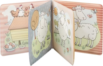 Mike & Molly badboekje schaap, badspeelgoed baby peuter speelgoed - Bambolino Toys