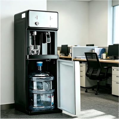 Staande Waterdispenser - Waterkoeler Fontein - Direct Dranken Bereiden - Vulling aan de Onderkant - 105x31x31 cm - Wit