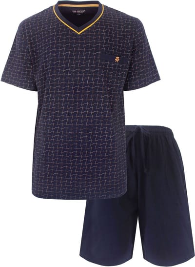 Paul Hopkins Heren Shortama - Korte Mouwen - Donker Blauw - Maat S