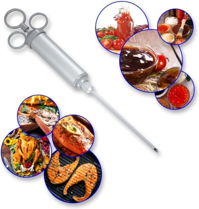 Livano Bbq Injectiespuit - Vlees Spuit - Marinade Spuit - Marinade Injector - Vlees Injectiespuit - Meat Injector