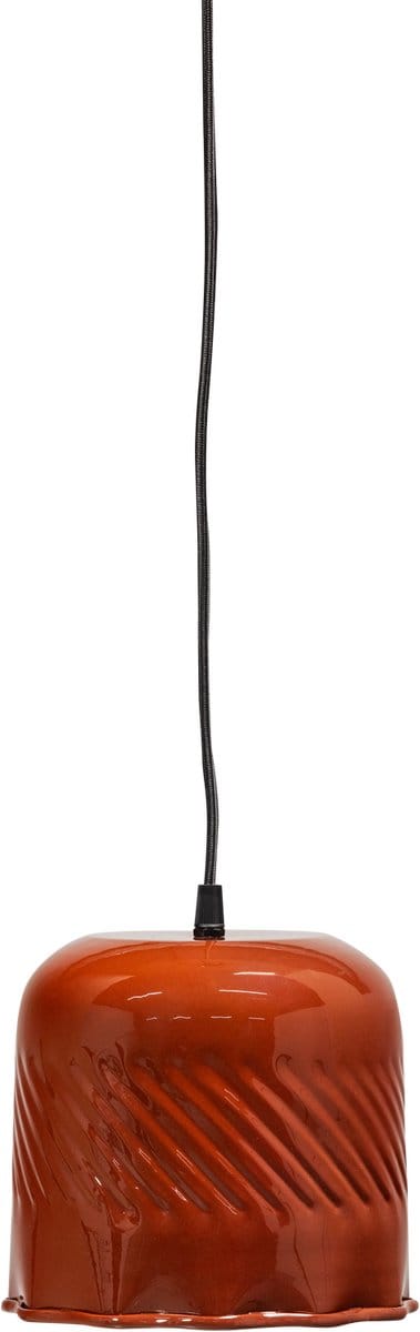WOOOD Arleso Hanglamp - Metaal - Oranje/Bruin - 18x17x17