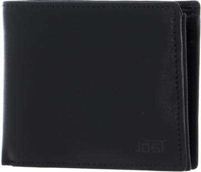 JOST Leren Portemonnee Malmö Wallet Black Zwart