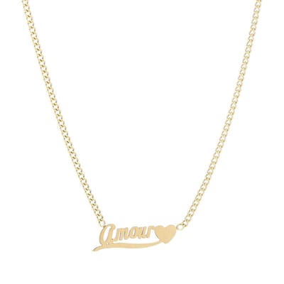Michelle Bijou - AMOUR ketting met hartje - Gold