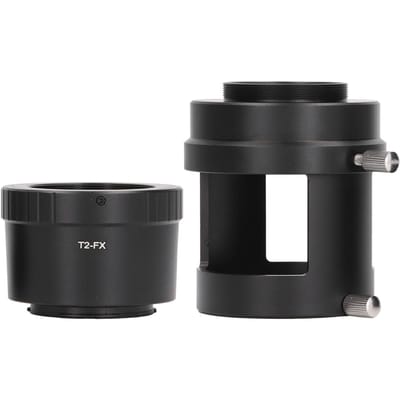 Spotting Scope Camera Adapter Vogelkijk Lens naar Mirrorless Camera Ringbuis met T2 Adapterring black