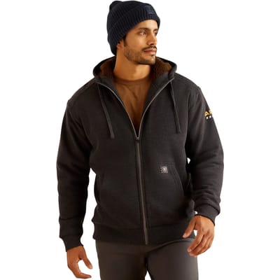 Volledige rits hoodie sweatshirt Ariat Rebar All-Weather Sherpa-Lined