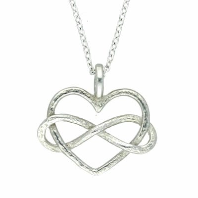 Tinnen “Infinity hart” – hanger(PN2114)