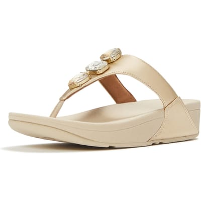 FitFlop Dames sandalen Lulu Ultra-Jewel Metallic teensandalen A5D