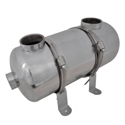 vidaXL - Zwembad - warmtewisselaar - 355 - x - 134 - mm - 40 - kW