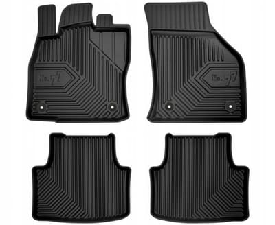 FROGUM No. 77 Rubberen Automatten - Geschikt voor SKODA OCTAVIA IV (vanaf 2019) - 4-delige set - TPE - Zwart