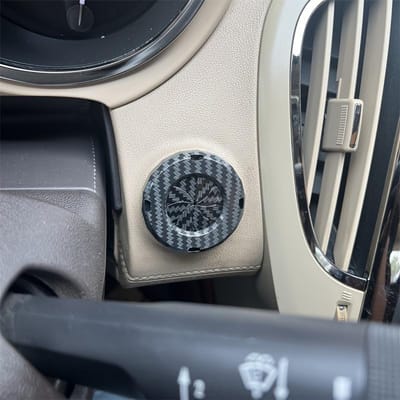 Automotive en Motorfiets Toevoegingen met Koolstofvezelpatroon, Decoratieve Beschermhoes voor Startknop Ontsteker met Eén-Aanraking white