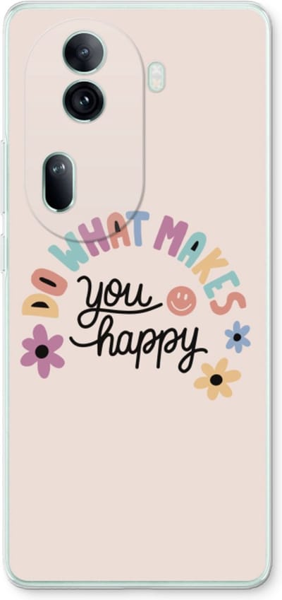 Case Company® - Hoesje geschikt voor Oppo Reno 11 Pro hoesje - Happy days - Soft Cover Telefoonhoesje - Bescherming aan alle Kanten en Schermrand