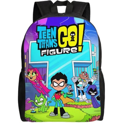Teen Titans Go Team Mode Rugzak Sport Student Werk Dagrugzak voor Mannen Vrouwen Laptop Computer Canvas Tassen blue