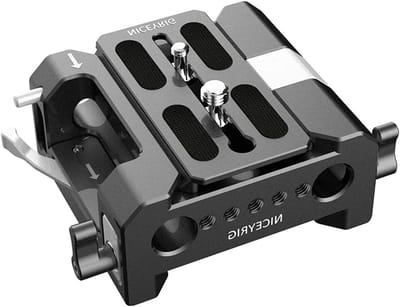 Quick Release 15mm Rod Baseplate met ARRI Type Dovetail voor SLR en Mirrorless Camera's, Geschikt voor Kinefinity Mavo en Terra Series