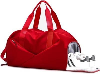 Reistas Dames - Weekendtas Overnachting - Sport Gym - Waterdichte Natte Zak - 38L Capaciteit - Donkerpaars