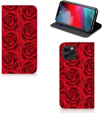 Book Case voor Apple iPhone 11 Pro Smart Cover Red Roses