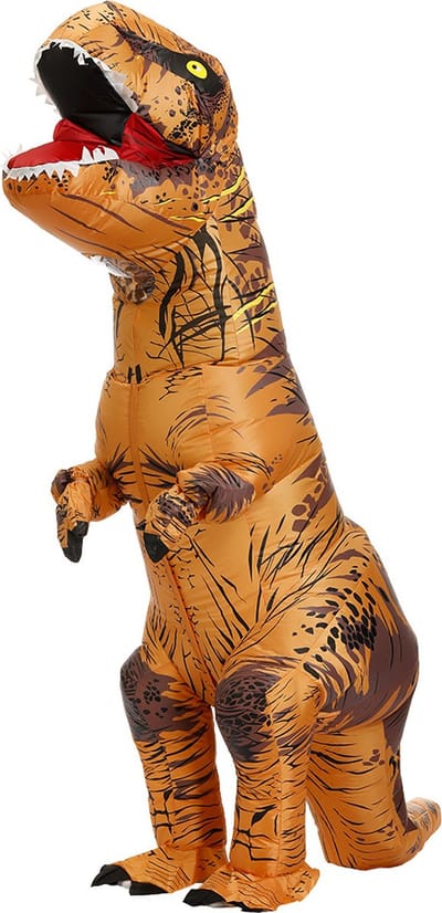 Joya Kids® Opblaasbaar verkleedpak T-rex Dinosaurus | Dinosaurus kostuum pak | Dinopak volwassenen | Carnaval verkleed pak