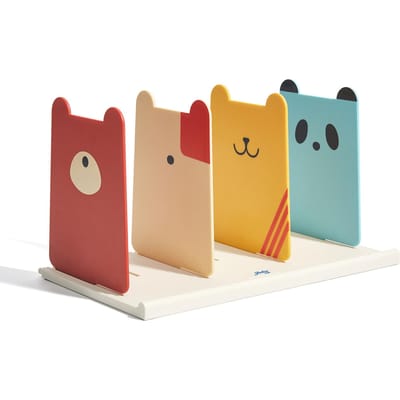 Desktop Boek Organizer 4 Secties met 7 Verstelbare Posities Documentensorteerder Verticaal Bureauplank veelkleurig