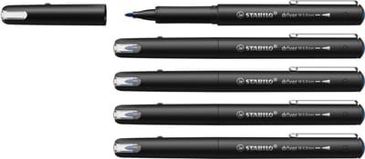 STABILO Dr!ver - Premium Fineliner - 0.8 mm - Blauw - Doos 5 Stuks