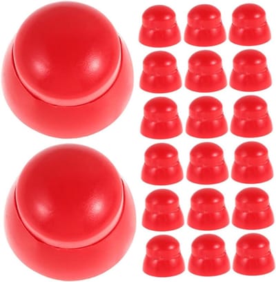 Speeltuin Moerdoppen - Boutbeschermers Kunststof - Speeltoestellen Beveiligen - UV- en Weerbestendig - 30 Stuks - Rood