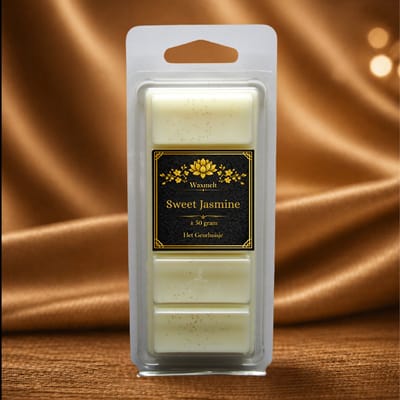 Waxmelt Snapbar: Populaire Wellnessgeur met Sweet Jasmine - Handgemaakt - 100% Sojawax - Voor (elektrische) geurbrander - Dierproefvrij