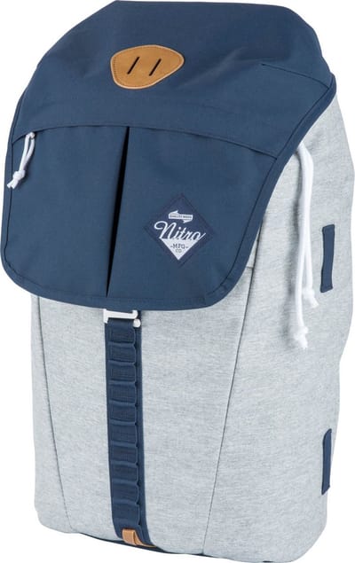 NITRO Vrije tijd rugzak Rugzak met laptopvak Urban Collection Cypress Backpack 28L Morning Mist Grijs Blauw