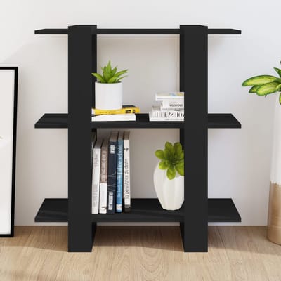 vidaXL - Boekenkast/kamerscherm - 80x30x87 - cm - zwart