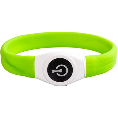 Duvoplus - Dierenkleding - Hond - Flash Light Ring Maxi Usb Silicon 45x2,5x1cm Groen - 1st