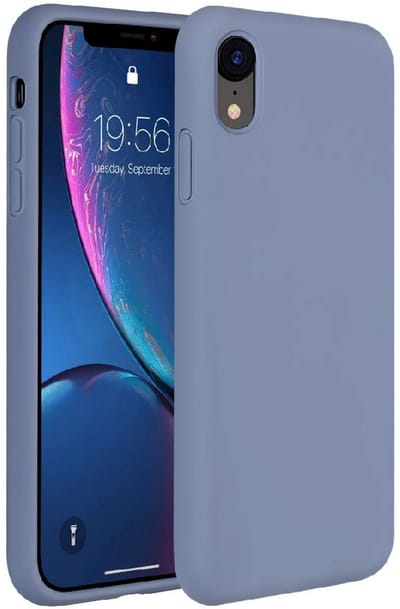 ShieldCase Silicone case iPhone Xr - lavendel grijs