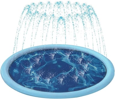 Sprinkler Play Mat - Opvouwbaar Splash Pad voor Hond - Outdoor Water Speelkleed Waadbad - Zomer Achtertuin Tuin Speelgoed
