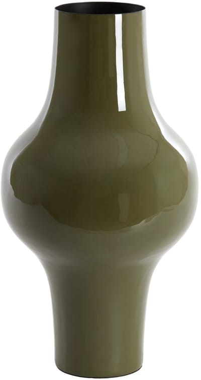 Light & Living Vaas Sindo - Groen - Ø22cm - Metaal - Modern - Bloemenvaas - Woondecoratie - Decoratieve vaas voor woonkamer of slaapkamer