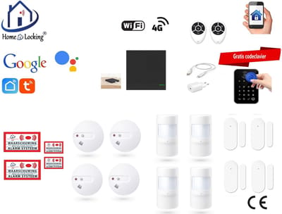 Draadloos beveiligingsbox werkt met wifi en met spraakgestuurde apps. ST-01P-15