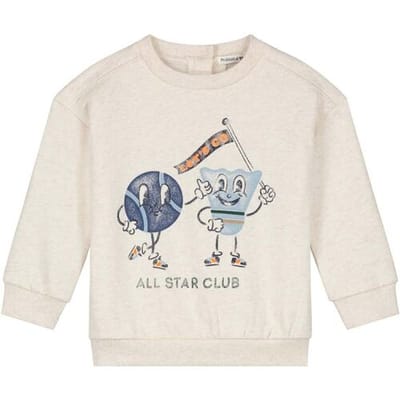 Prénatal baby sweater Soft Brown Melange 56 heren