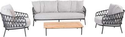 Calpi stoel bank loungeset 4 delig rope 4 Seasons Outdoor