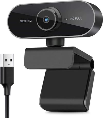 YONO Webcam voor PC met Microfoon - 1080P Full HD - Streaming Camera - Laptop - Office - Gaming - Zwart