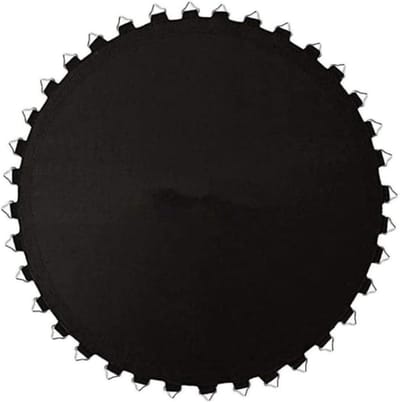 Trampoline Springmat - Vervangend springdoek - Buitenplezier Herstellen - 48 Versterkte Gespen - 244 cm Diameter - Zwart