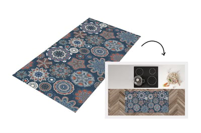 Keukenloper - Loper keuken - Patronen - Ornament - Versiering - 120x60 cm - Keukenloper vinyl