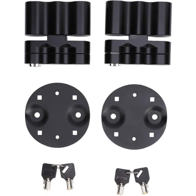2 Sets Gasfles Bevestigingsslot RX‑DLX‑PM T-stijl Handvat Verbeterde Veiligheid Waterzak Bevestigingsslot voor Standaard Fles Met Sleutelvergrendeling black