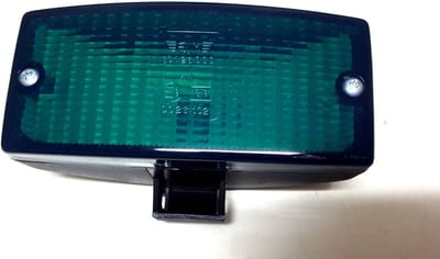 Dagrijverlichting - SIM - 3123 - Deense lamp - 5.5 - 14cm - Positielicht Talmu-style - Groen - 12V-24V