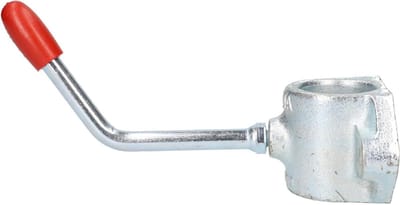 Jockey Wiel Klem - Prop Stand Klem - Aanhanger Stabiliseren - Extra Zware Gegoten - 48mm Diameter - Grijs