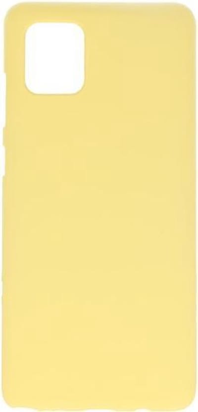 Bestcases Color Telefoonhoesje - Backcover Hoesje - Siliconen Case Back Cover voor Samsung Galaxy Note 10 Lite -  Geel