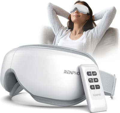 Verwarmde Oogmassager met Afstandsbediening - Oogverzorgingsapparaat voor Verminderde Ogenstress en Droge Ogen