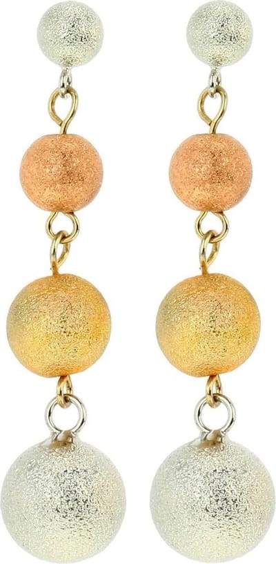 Behave - Oorhangers dames - Driekleur bol - Elegant avondstijl