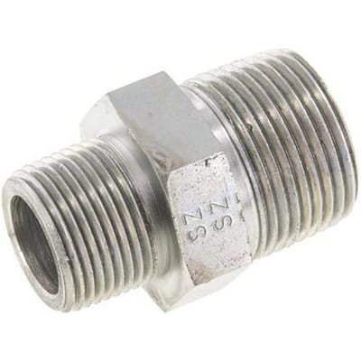 3/4'' NPT x 1'' NPT Verzinkt Stalen Borstnippel 140 Bar - Hydrauliek - FL2S-M-EZ-034N-100N