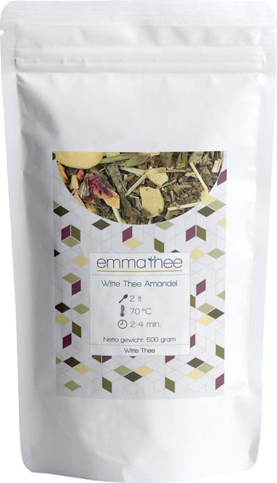 Witte thee Amandel 400 gram - Losse Thee - Puur & Natuurlijk - Kruidenthee