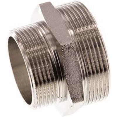 G 2'' x G 1 1/2'' Vernikkeld Messing Borstnippel 16 Bar - FL2S-M-BN-200G-112G